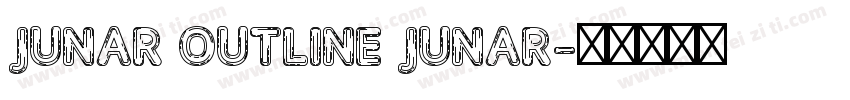 JUNAR OUTLINE JUNAR字体转换